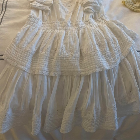 LoveShackFancy White Gwen Dress SIZE M - Picture 5 of 7